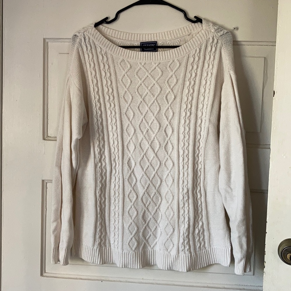 Classic white sweater